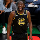Golden State Warriors forward Draymond Green (23) reacts during the fourth quarter of Game 3 of basketball’s NBA Finals, against the Boston Celtics, Wednesday, June 8, 2022, in Boston.